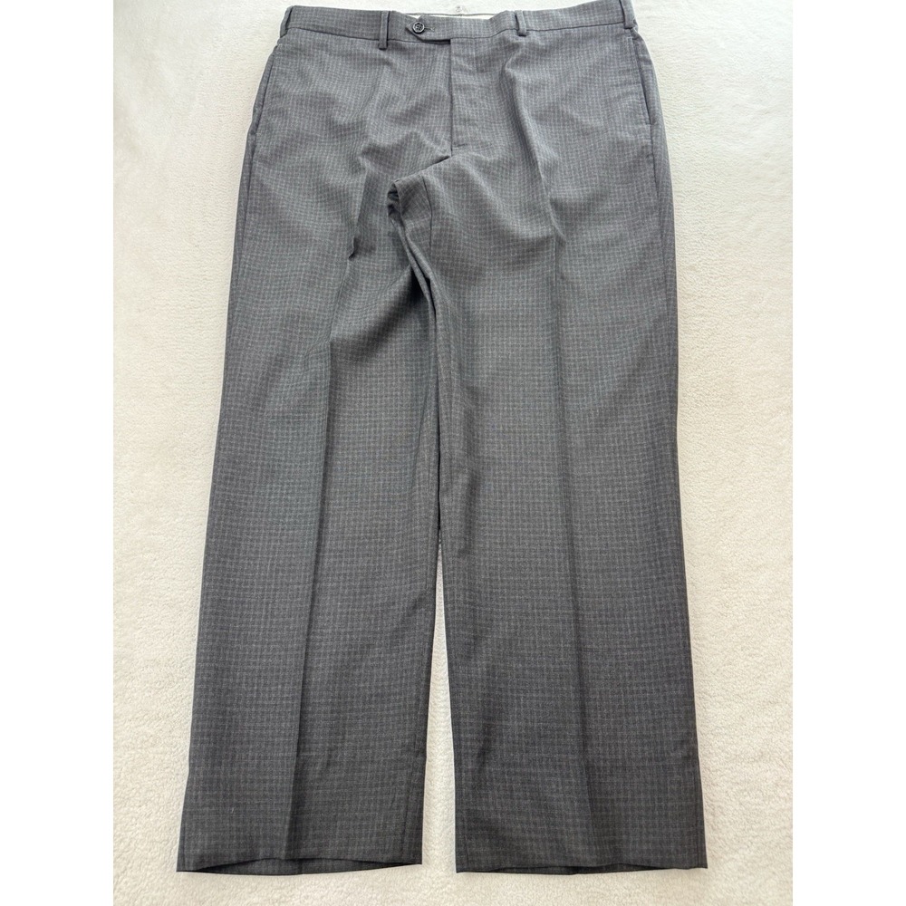 Brooks Brothers Dress Pants Mens 38x32 Gray Madison Fit BrooksCool Reda Wool